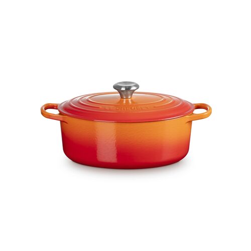 Le Creuset gietijzeren ovale braadpan 29 cm / 4.7 liter - oranjerood