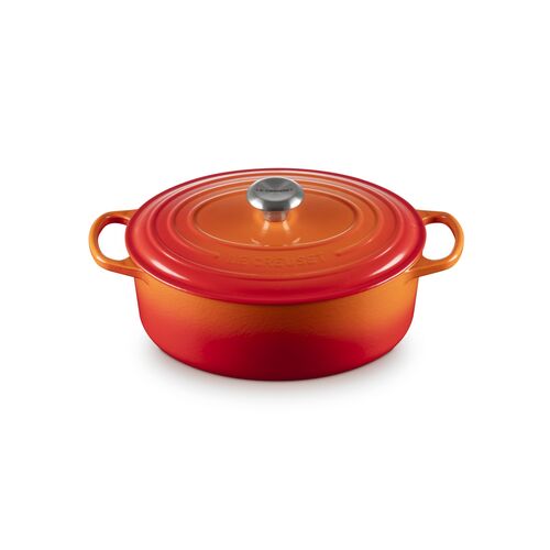 Le Creuset gietijzeren ovale braadpan 29 cm / 4.7 liter - oranjerood