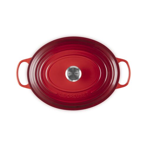 Le Creuset gietijzeren ovale braadpan 33 cm / 7.5 liter - kersenrood