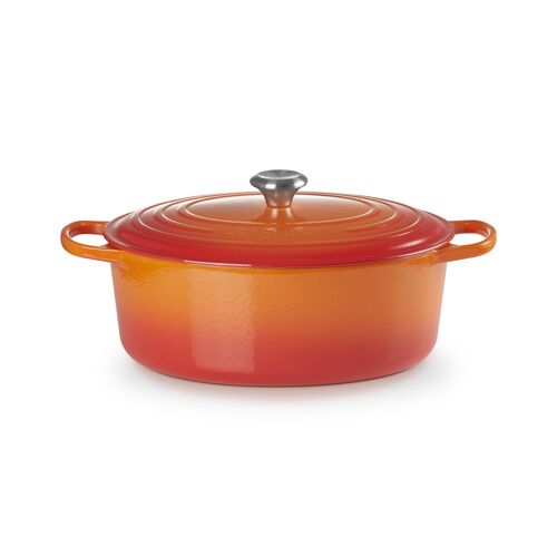Le Creuset gietijzeren ovale braadpan 33 cm / 7.5 liter - oranjerood