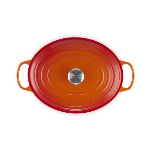 Le Creuset gietijzeren ovale braadpan 33 cm / 7.5 liter - oranjerood